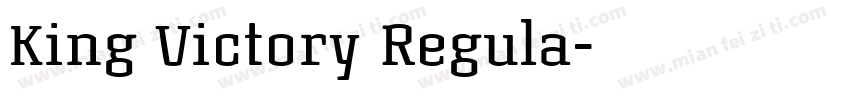 King Victory Regula字体转换